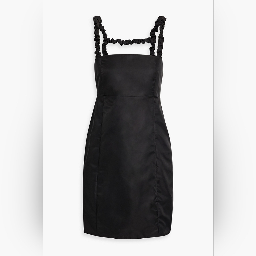 NWT GANNI Shell Mini Dress In Black